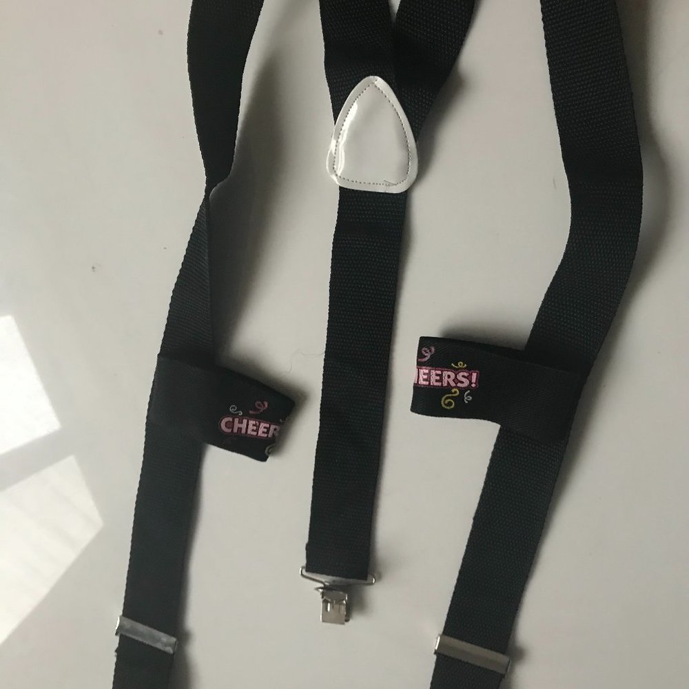 Cheers.US Men Male Adjustable Elastic Clip-on X-Back Suspender